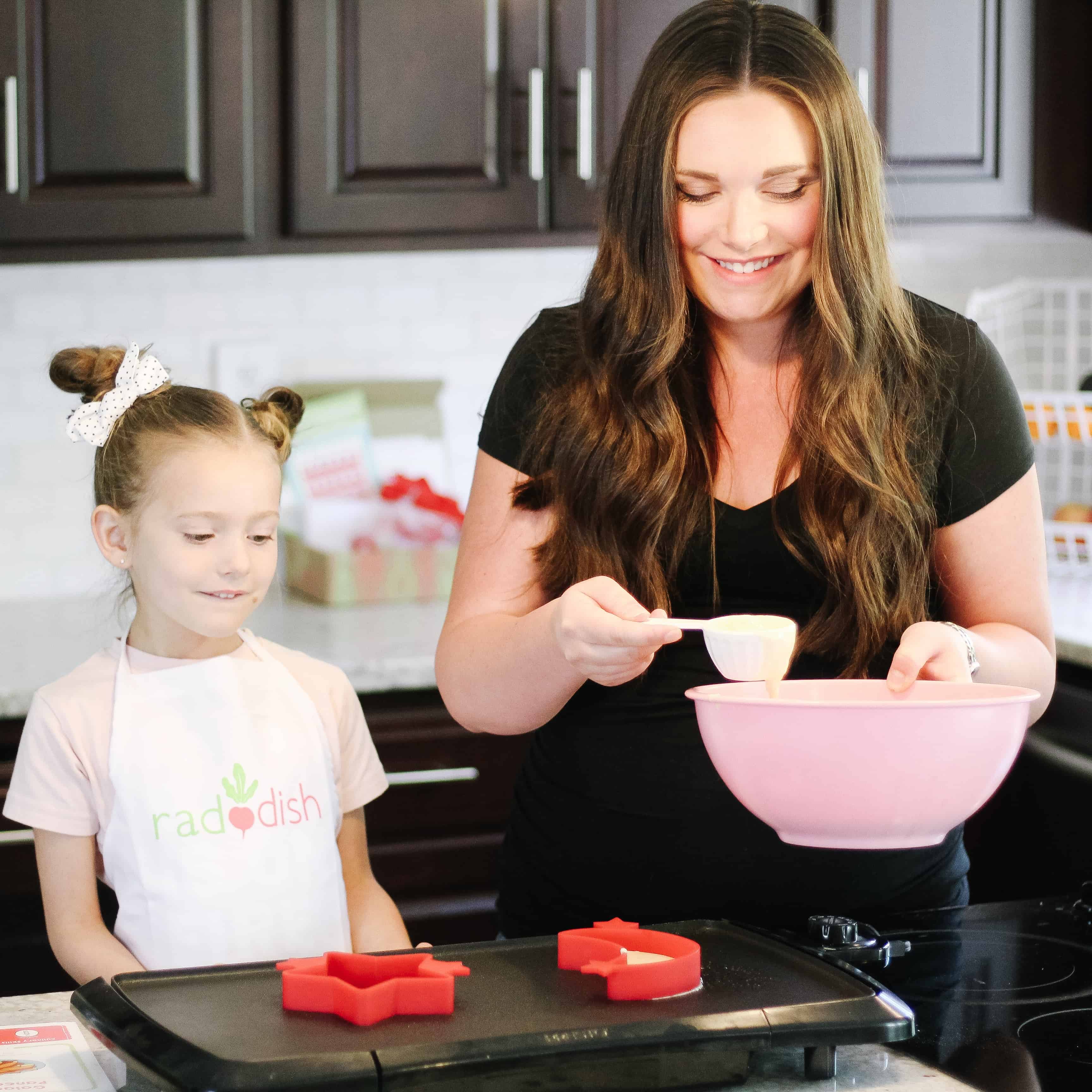 Mom and Daughter cooking Raddish Kids kit