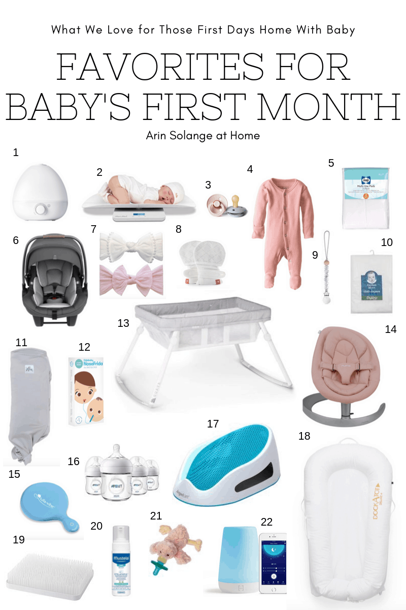 best products for baby's first month