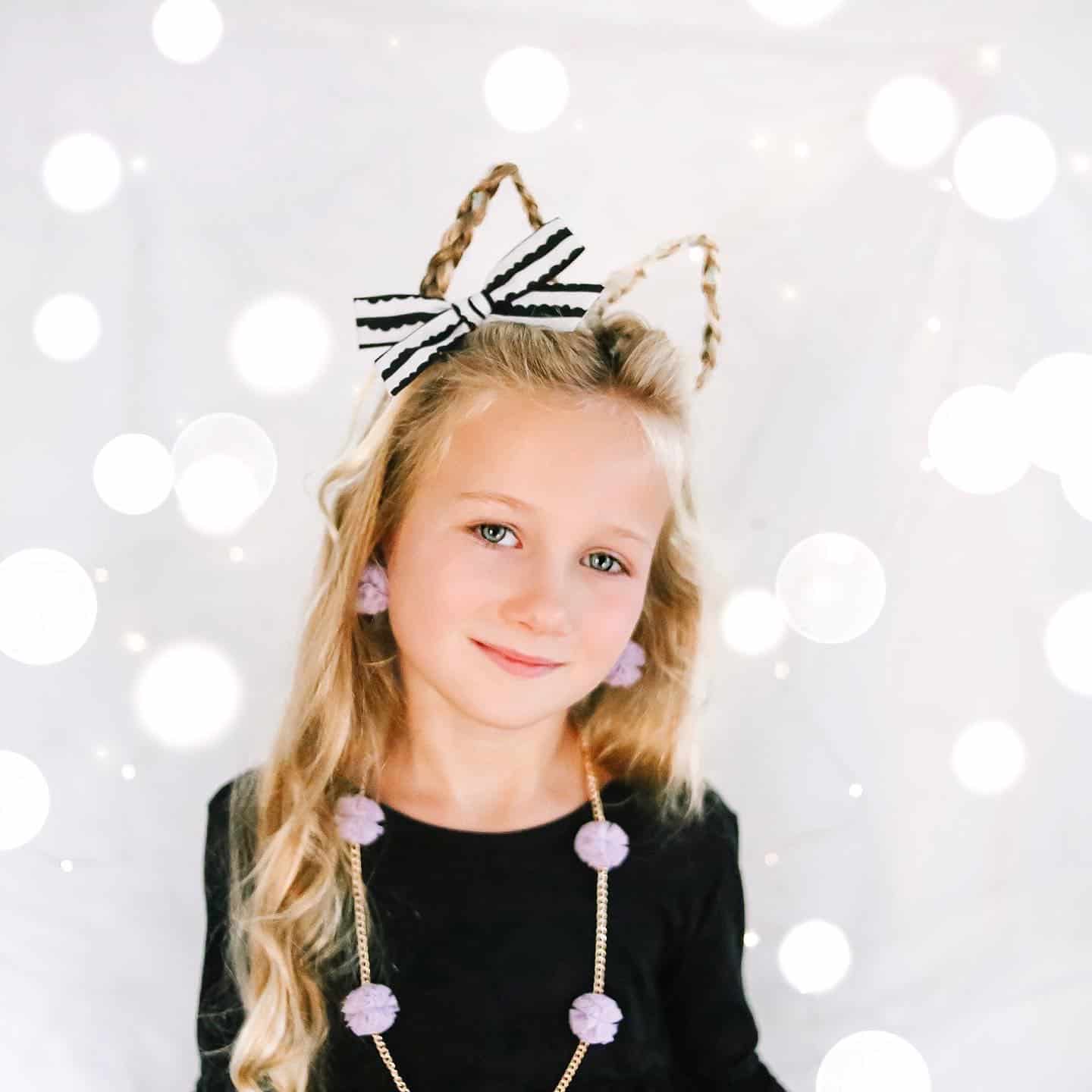 Braided {Kitty} Cat Ears  Halloween Hairstyles - Cute Girls Hairstyles