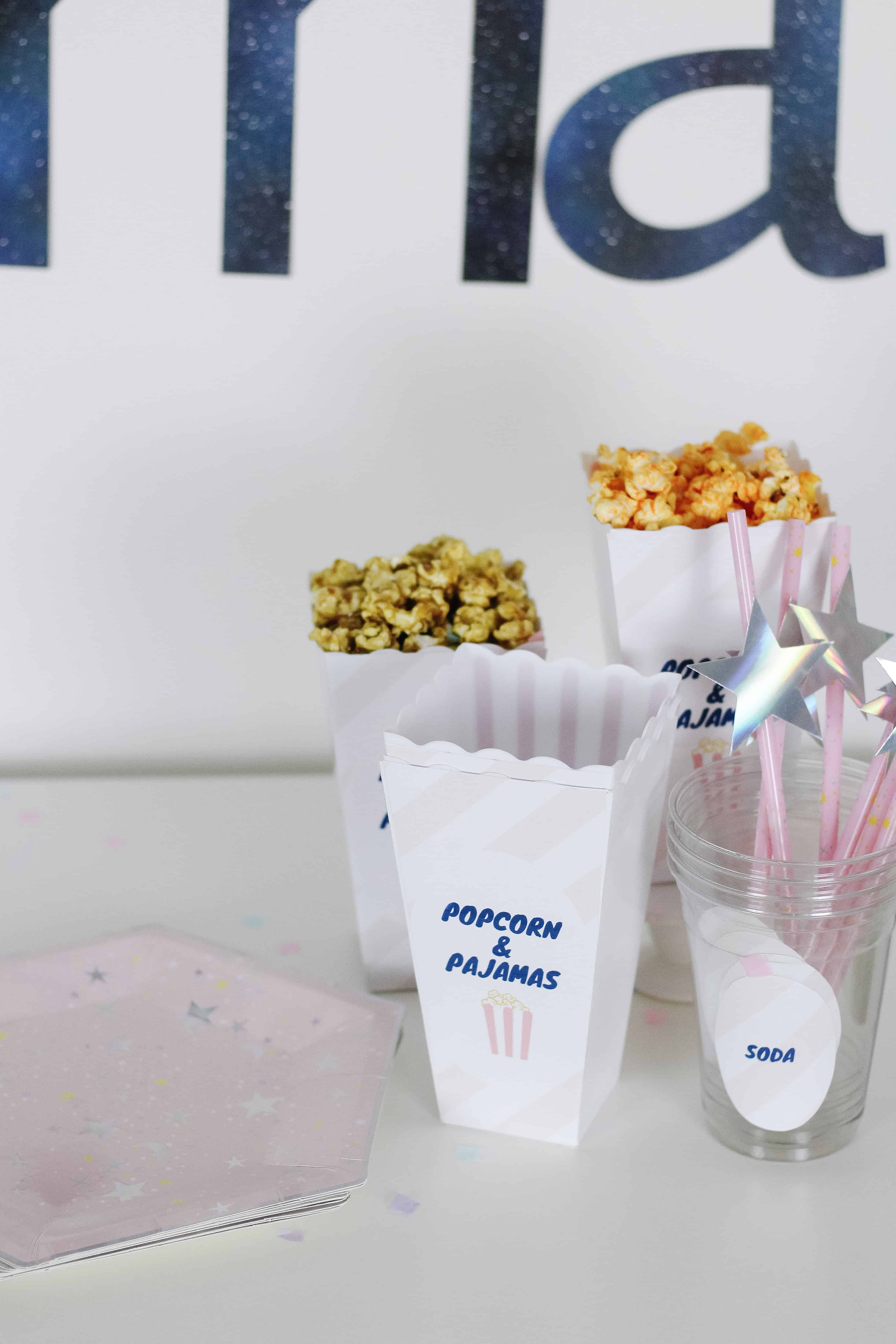 Popcorn and Pajamas items