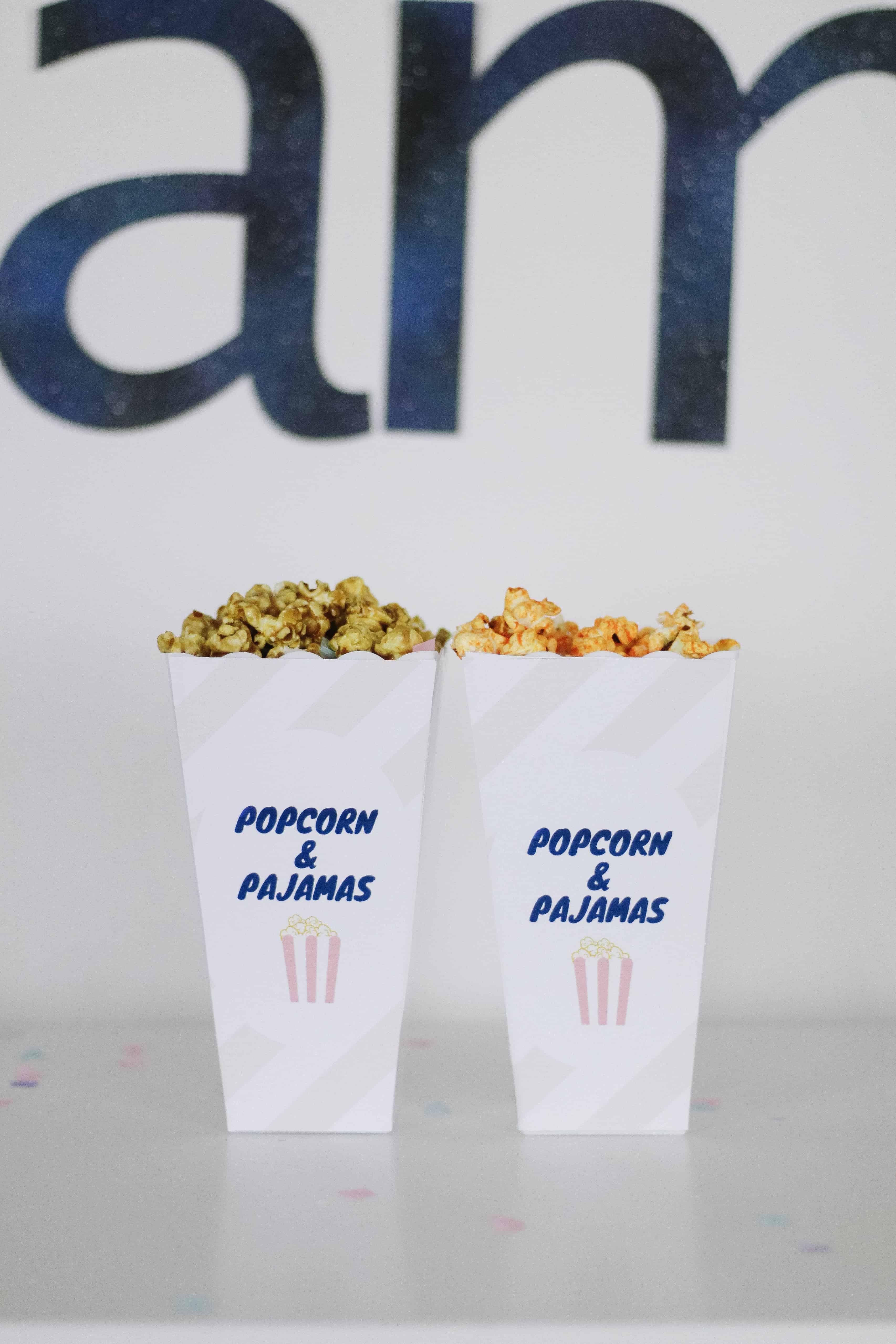 Pink popcorn containers