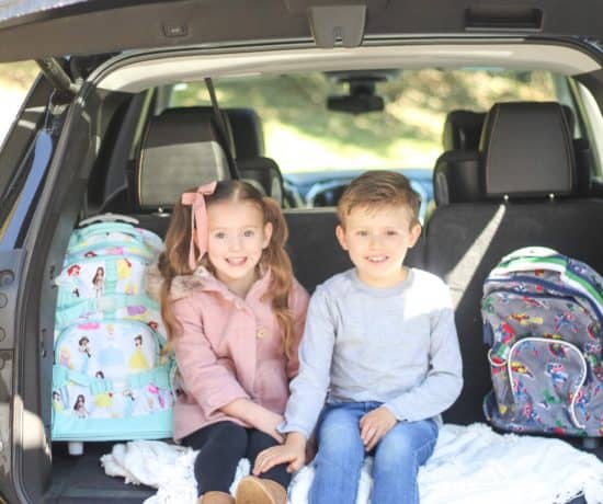 Kids in the back of chevvy traverse