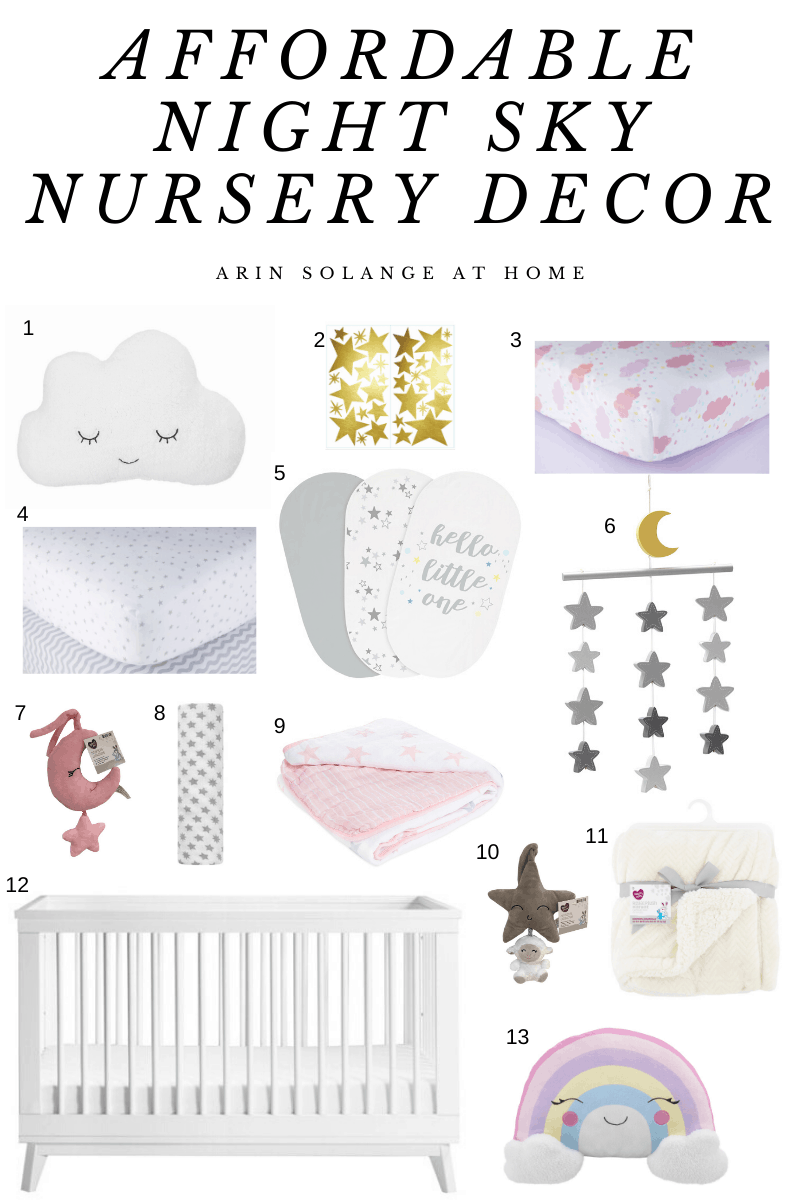 Affordable Sky Themed Nursery Decor