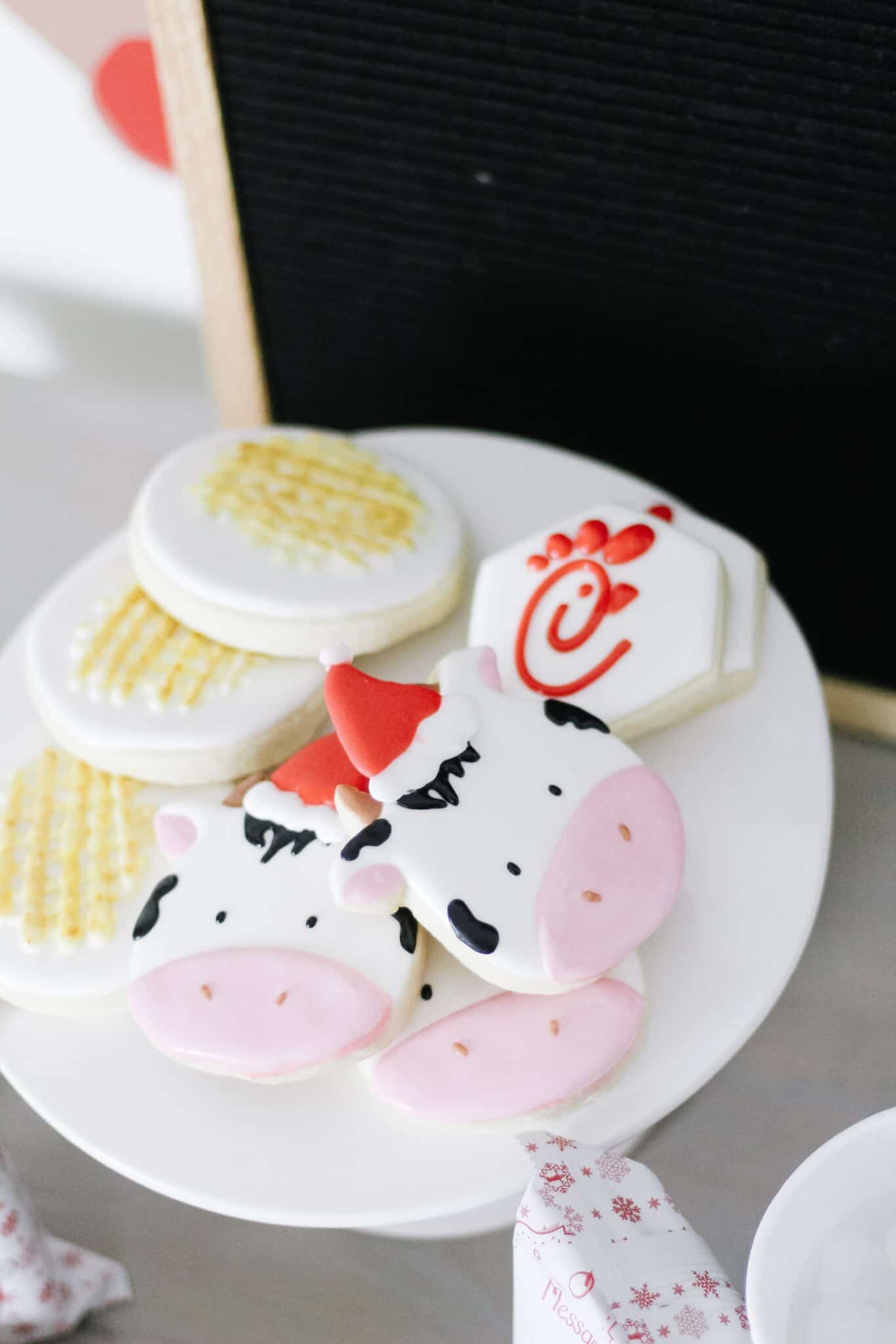 chick fil a themed cookies
