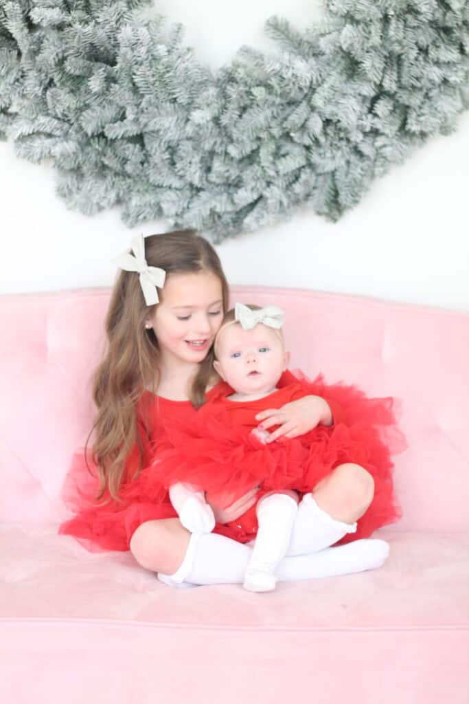 Sisters in Red Plum Tutus