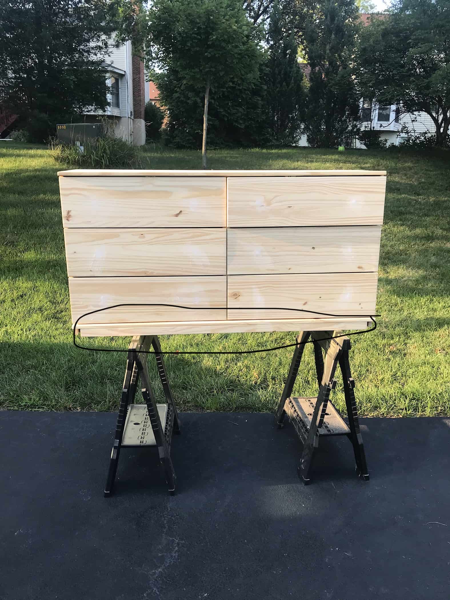 IKEA tarva dresser hack