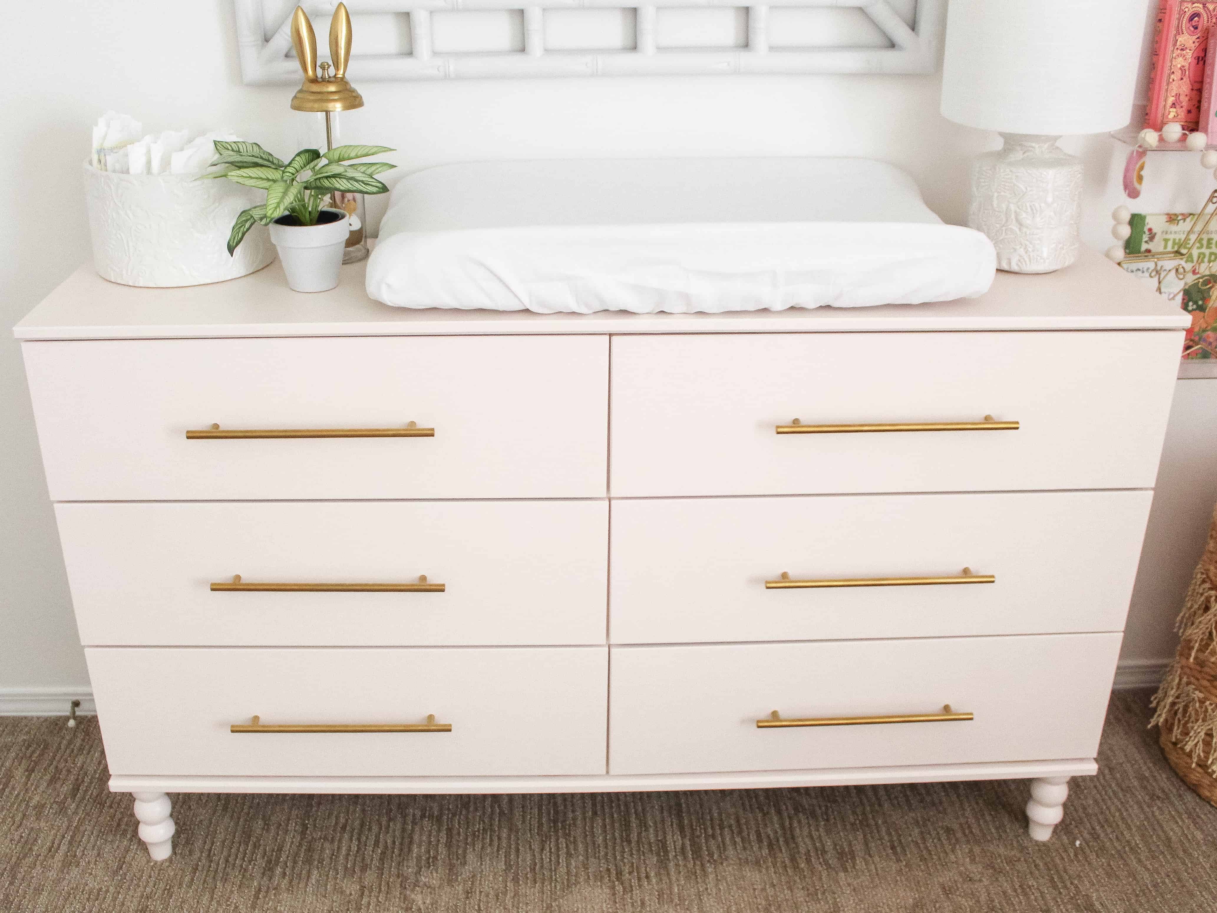 Pink Ikea Dresser Hack Arinsolangeathome