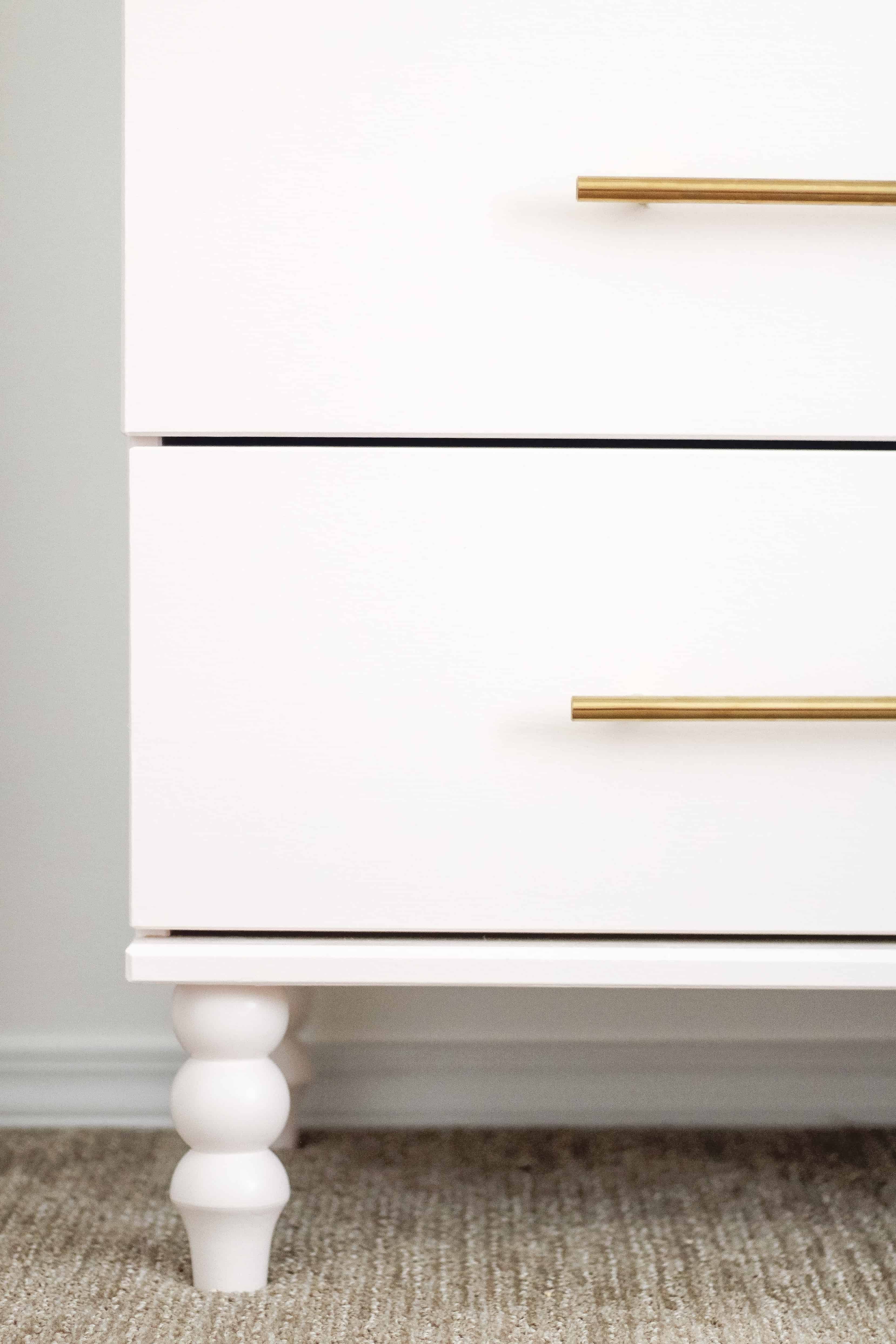 Pink IKEA Dresser with Pretty Pegs Legs