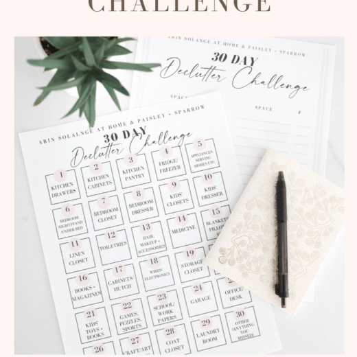 30 day declutter your home challenge