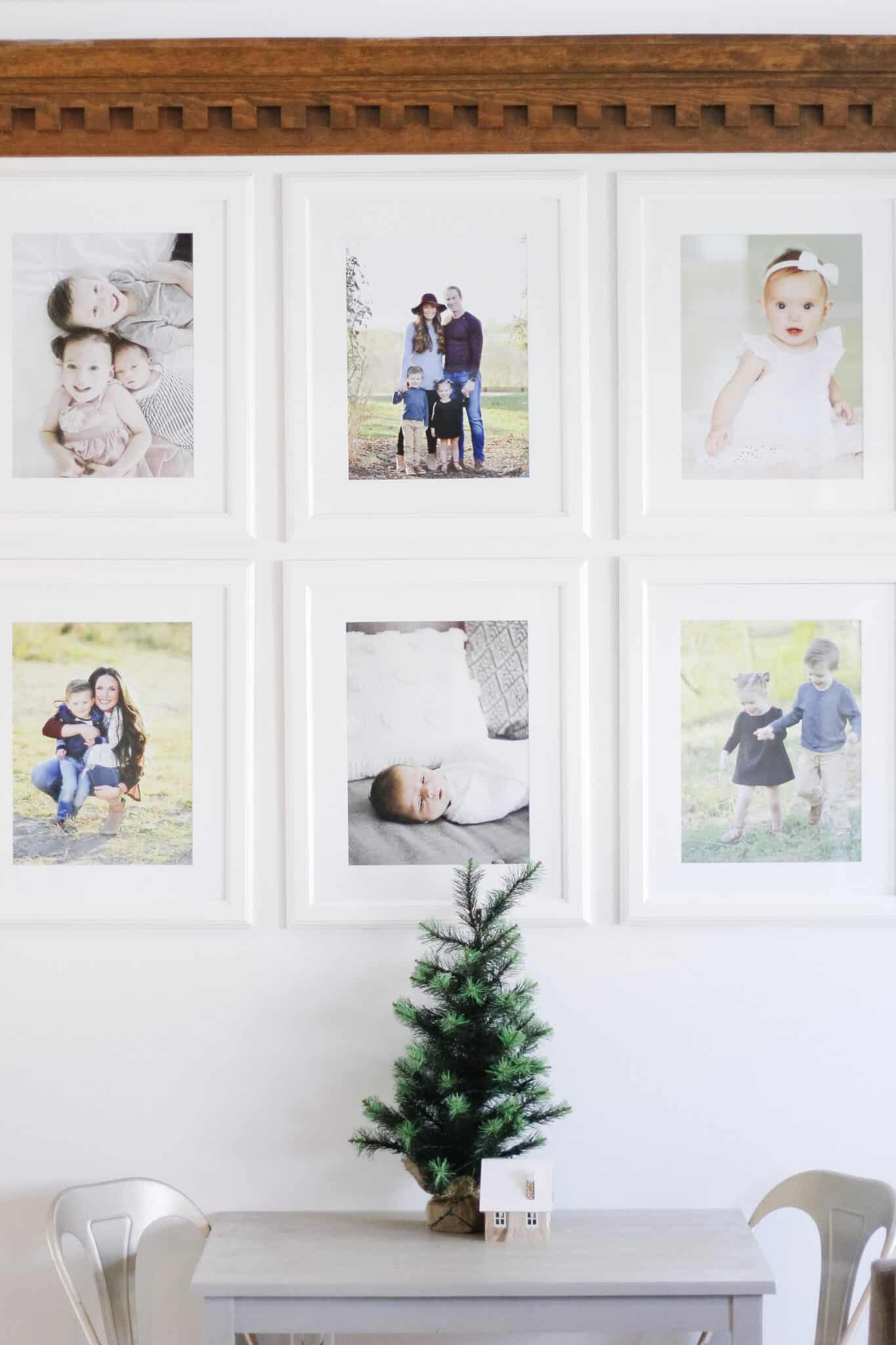 small Christmas tree on kids play table