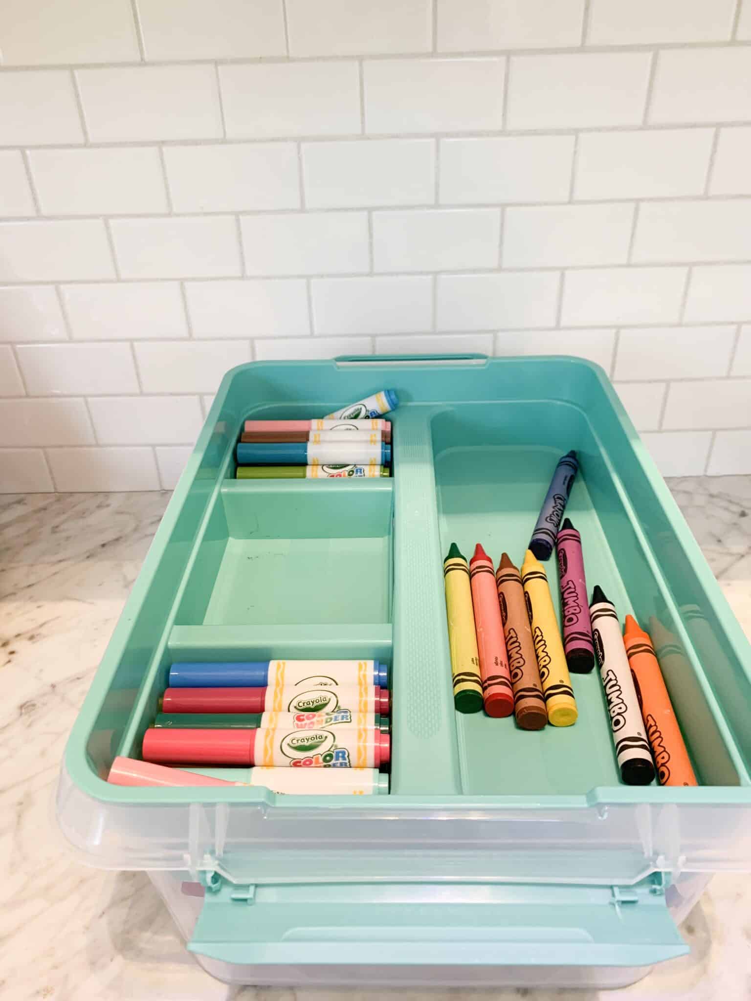 Easy Kids Craft Bins - arinsolangeathome