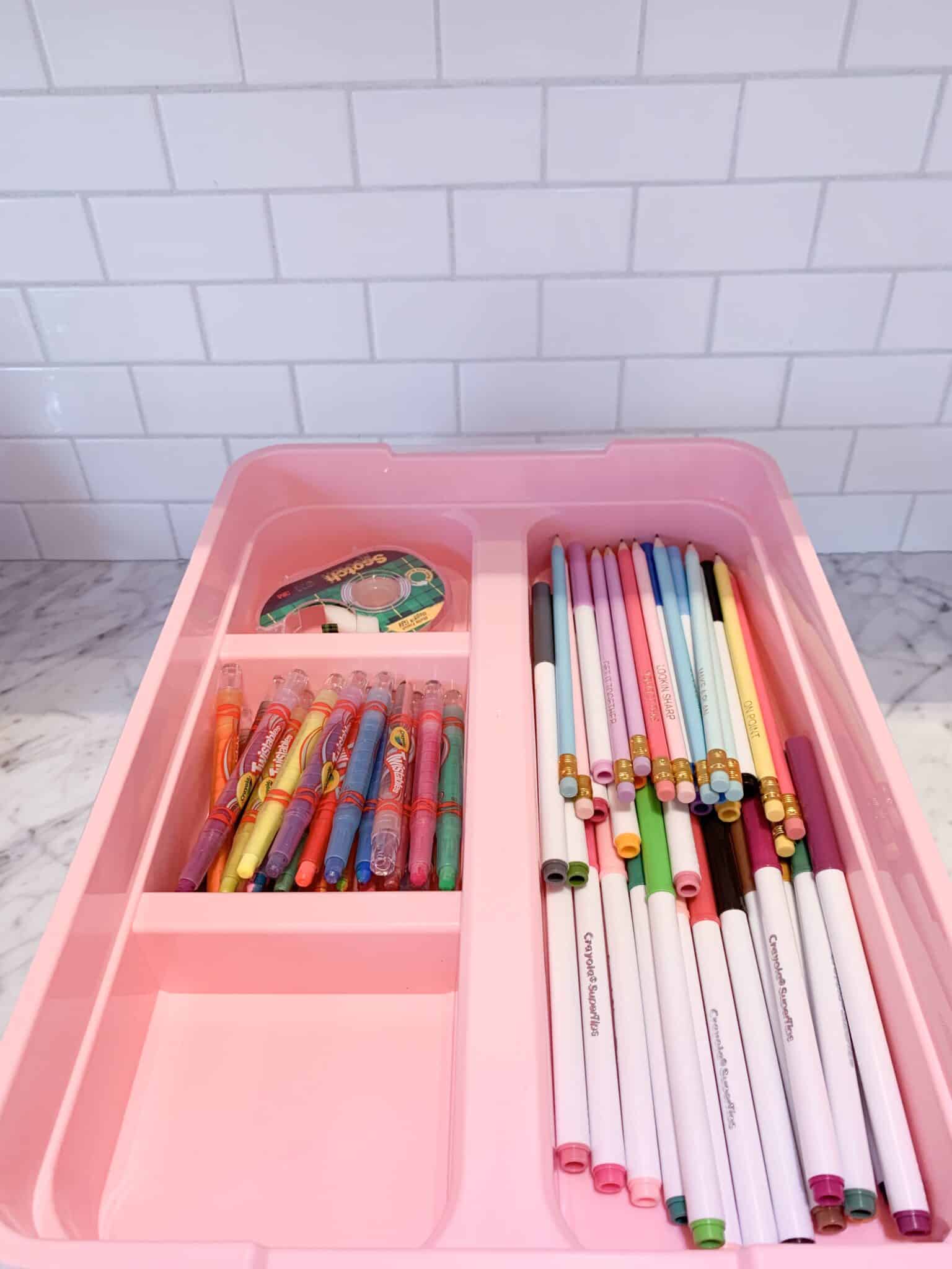 Easy Kids Craft Bins