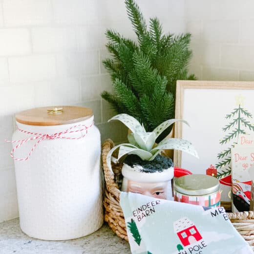 Christmas kitchen counter decor