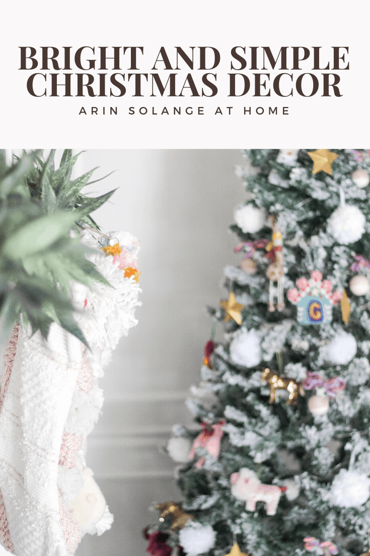 bright and simple Christmas decor