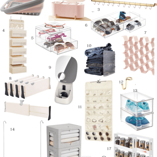 closet organization items