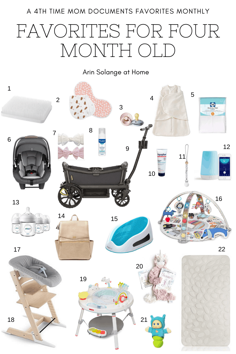 Best Items for a 4 Month Old Baby - arinsolangeathome