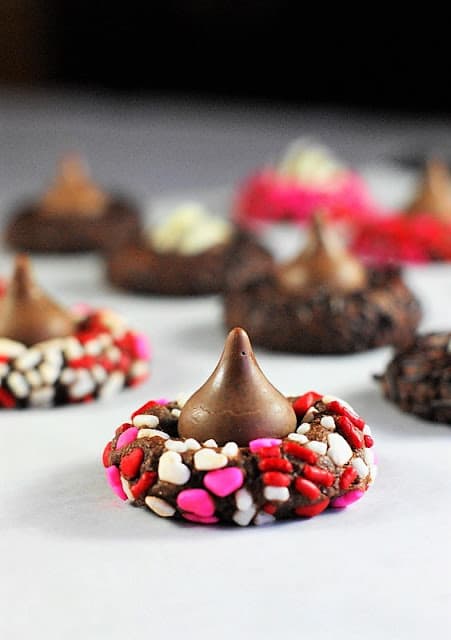 Valenines Day Hershey Kiss Cookies