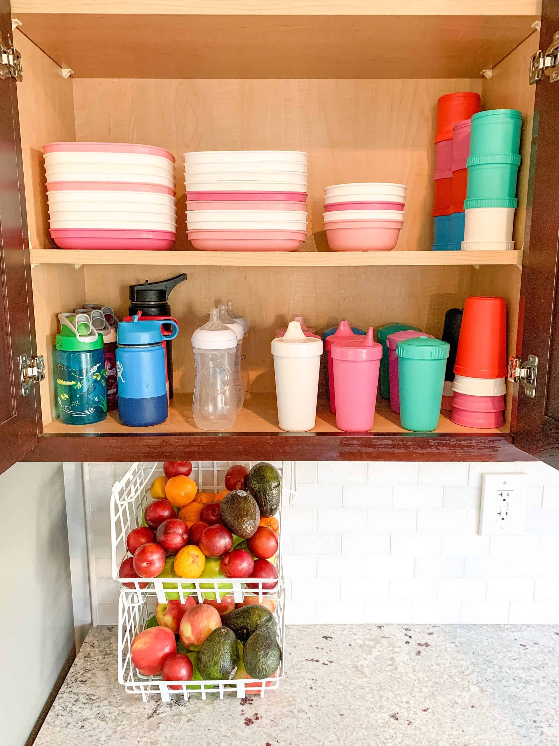 Organized Kid Cupboard