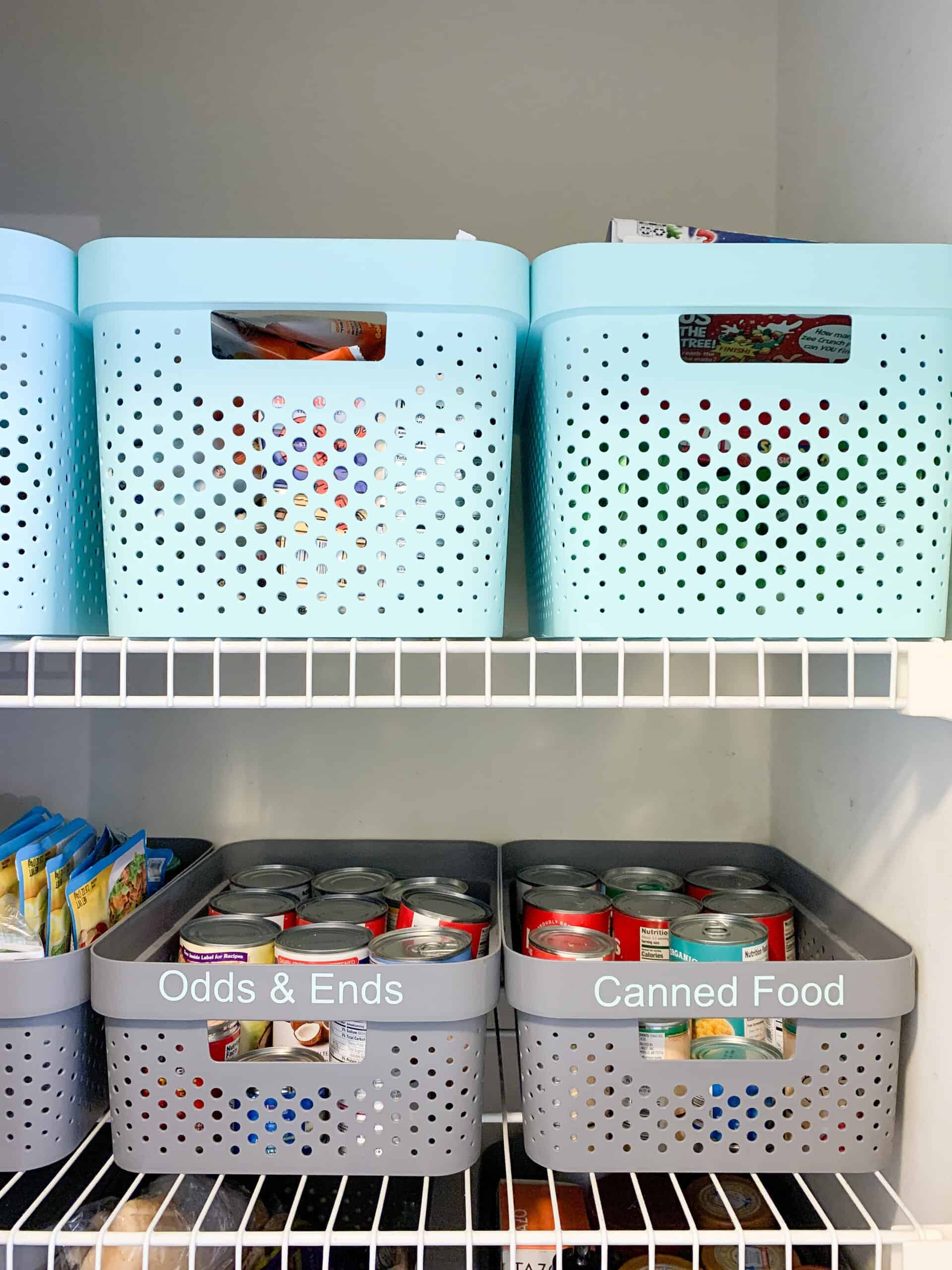 organized pantry for the kids 