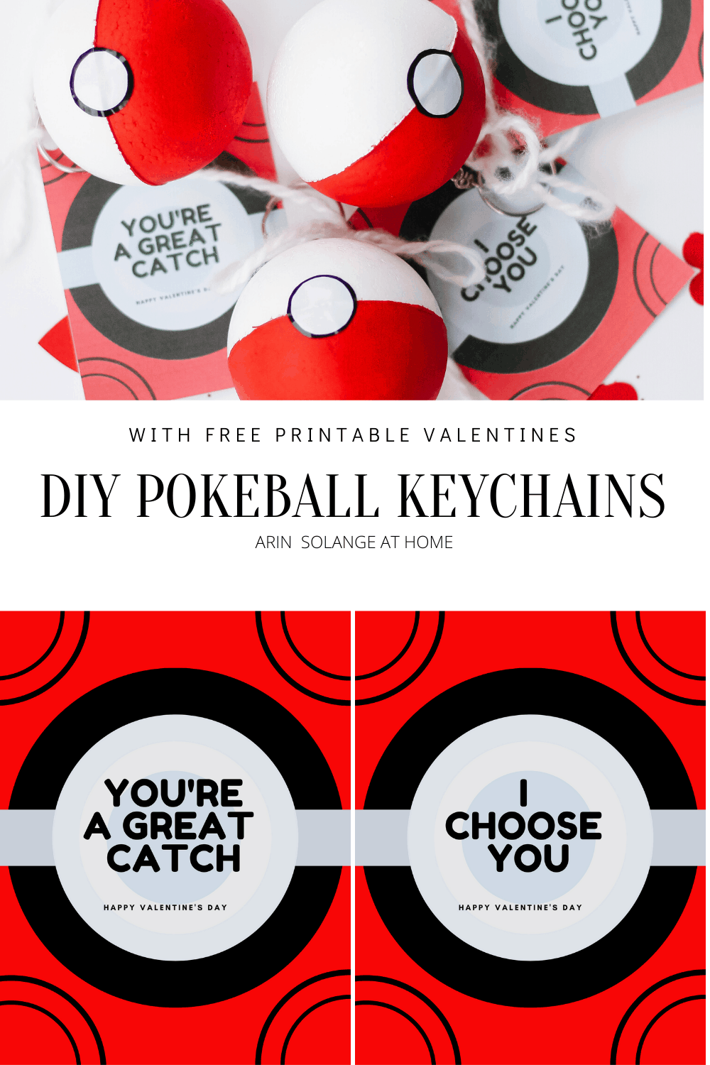 How to make a DIY Pokeball for Valentines Day