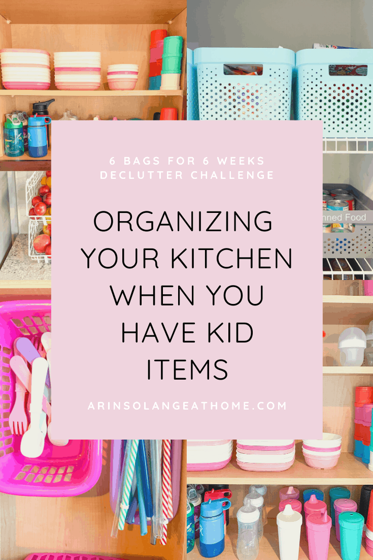 Organizing your kitchen when you have kid items