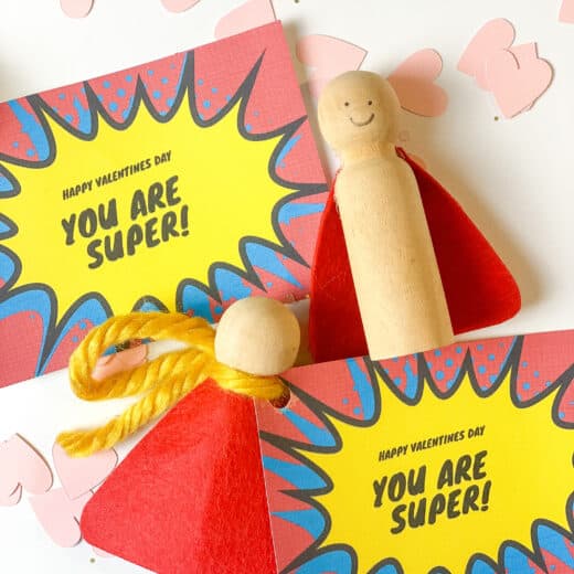 DIY superhero Valentines