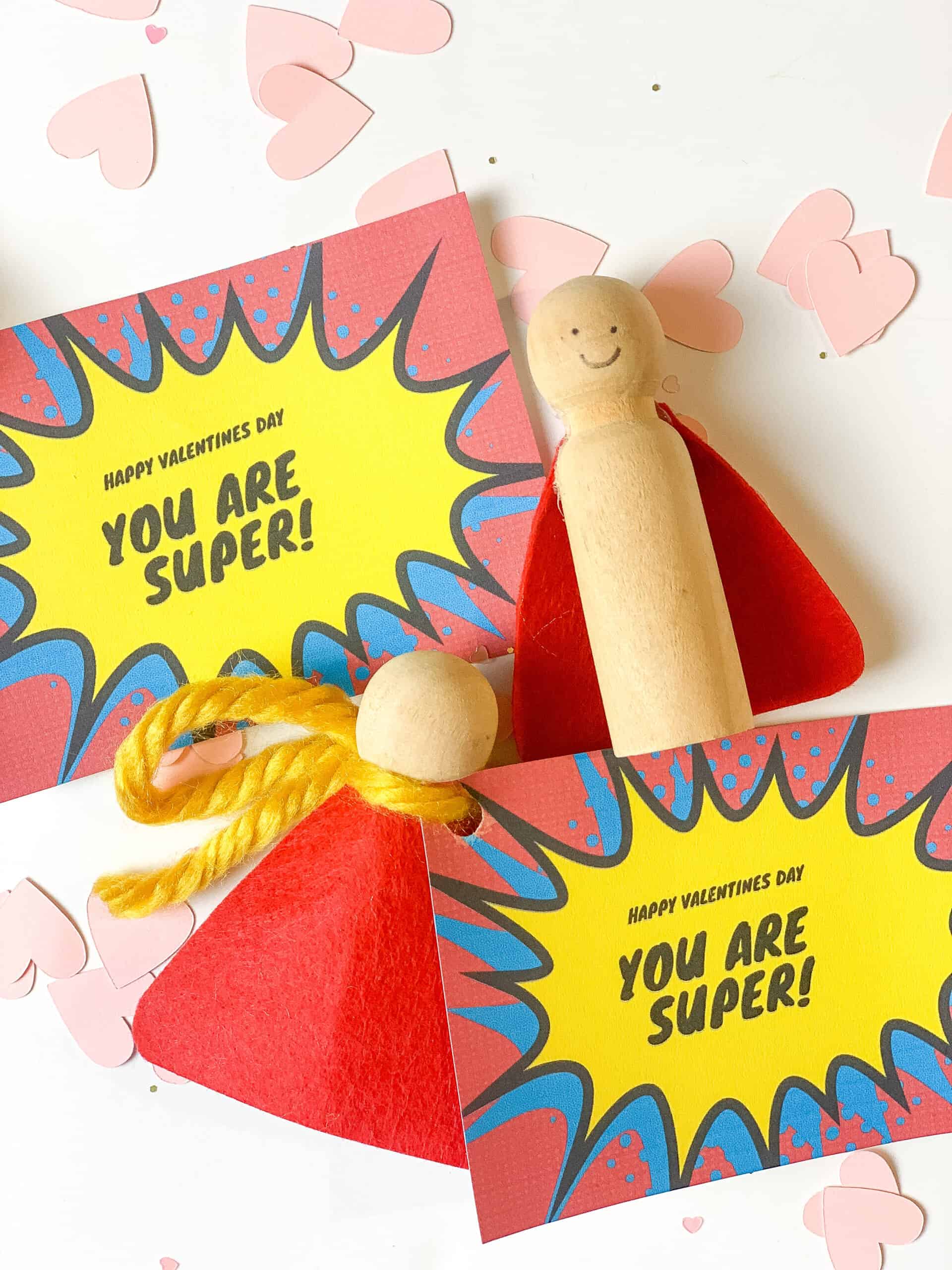 DIY superhero Valentines