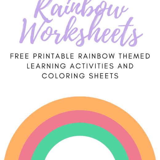 Free Printable Rainbow kids activities