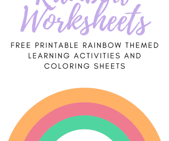 Free Printable Rainbow kids activities