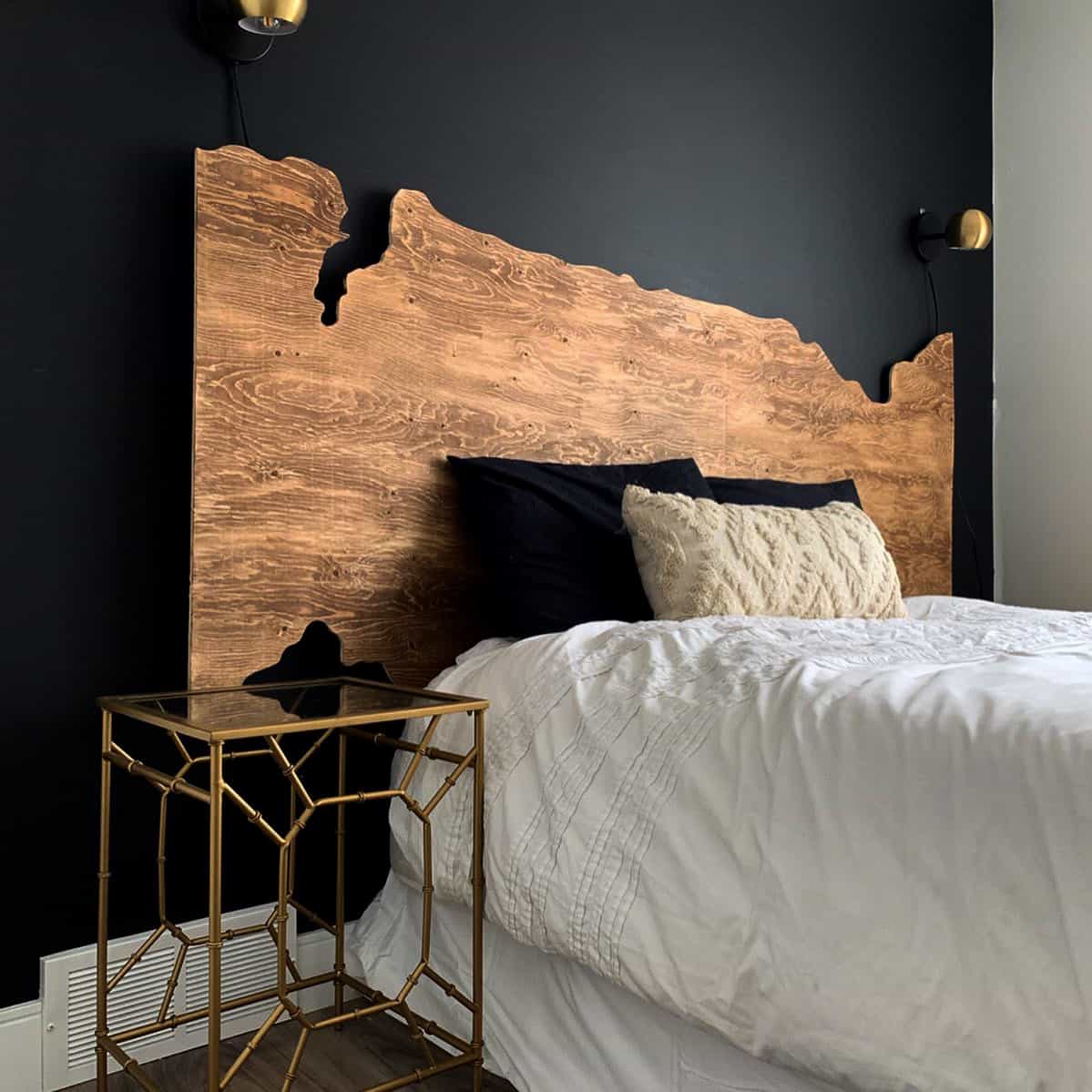 DIY wood headboard