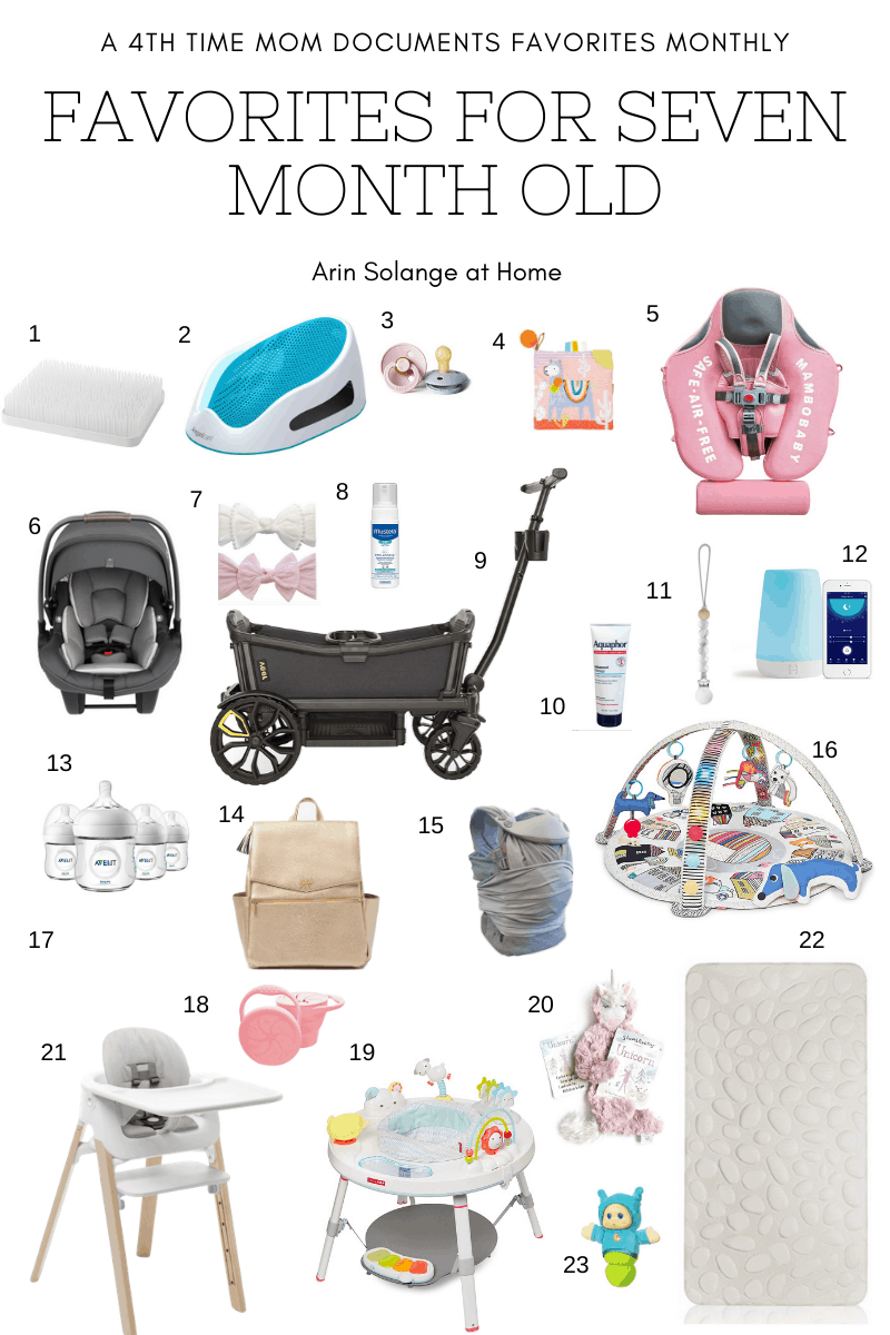 favorite items for a 7 month old baby