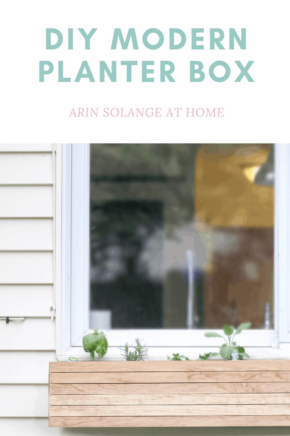 DIY planter box that is easy and modern