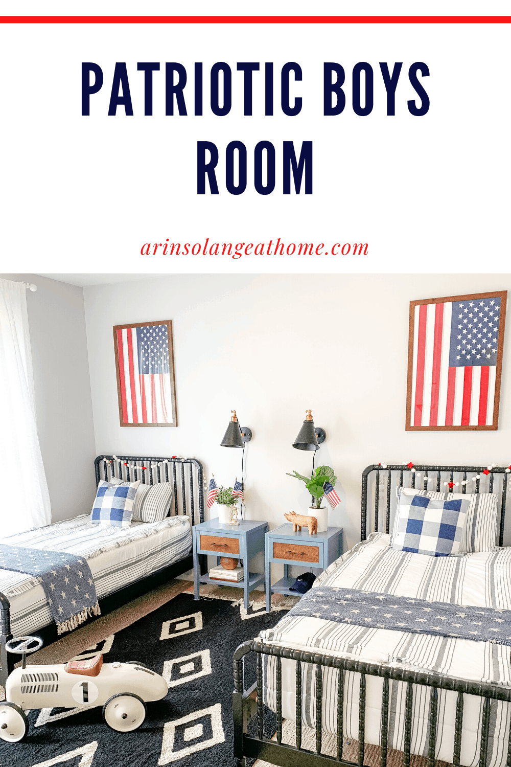 American flag themed clearance bedroom