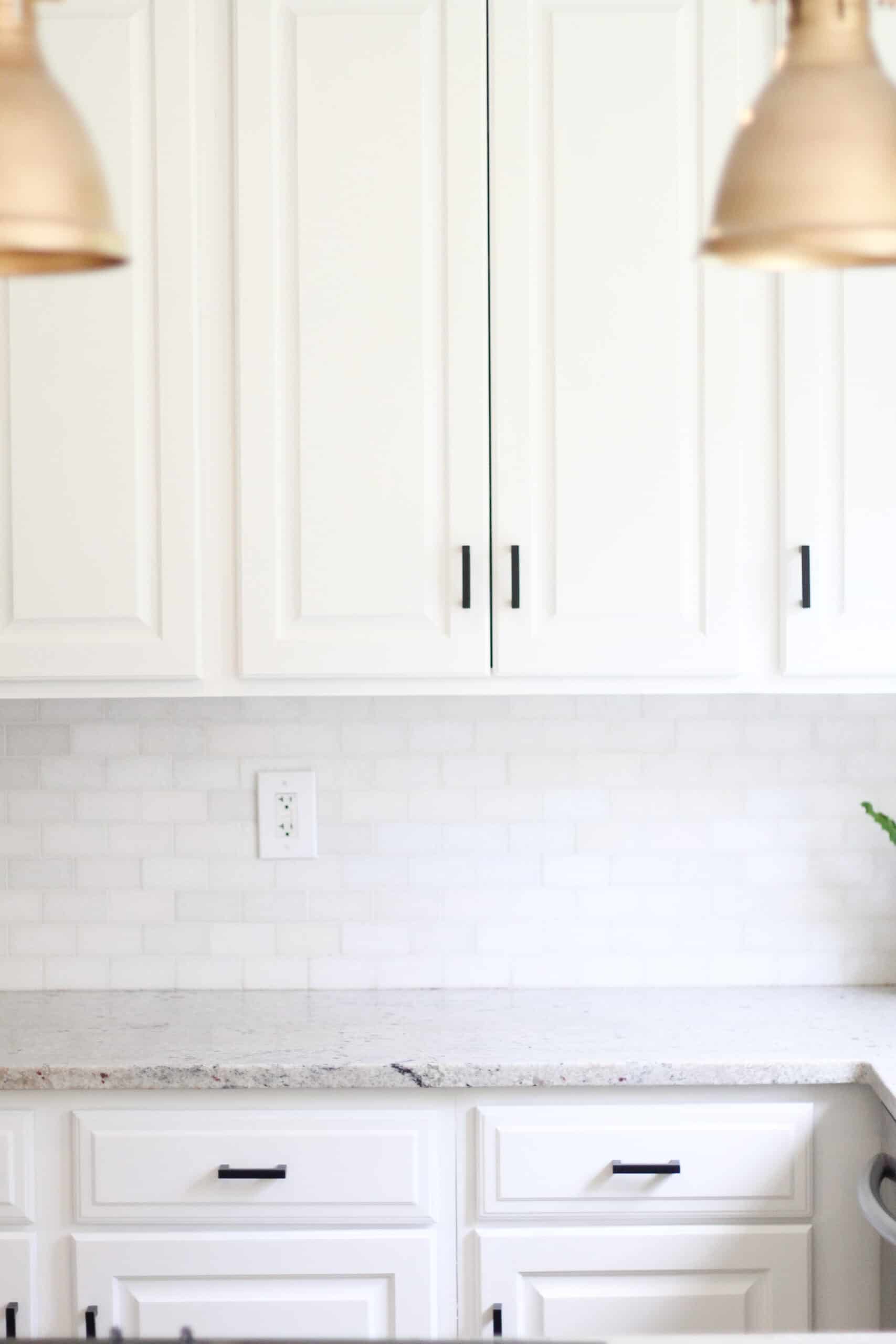 painted white kitchen cabinets