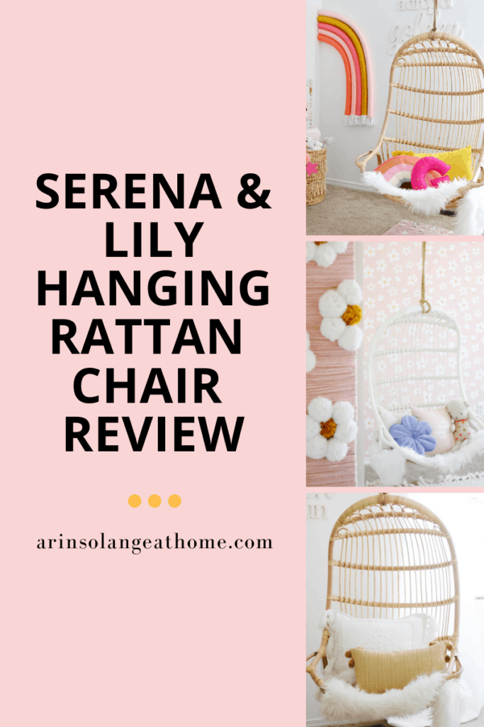 Hanging Chair from Serena and Lily Review arinsolangeathome