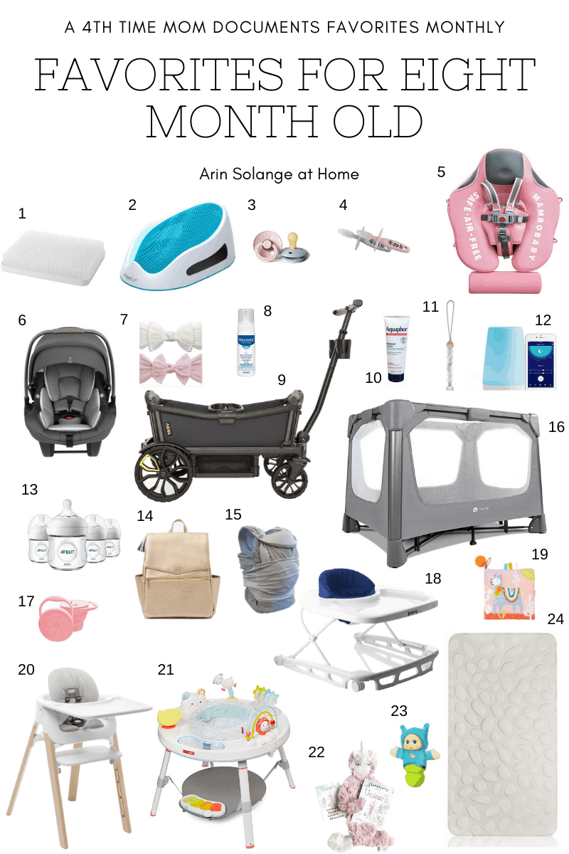favorite items for an 8 month olds