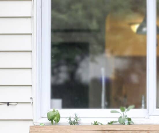 DIY Planter Box on house