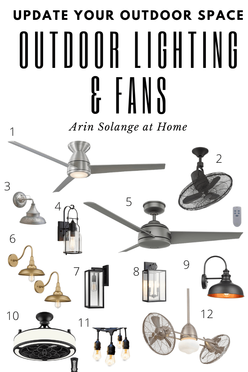 outdoor lighting and fans round up