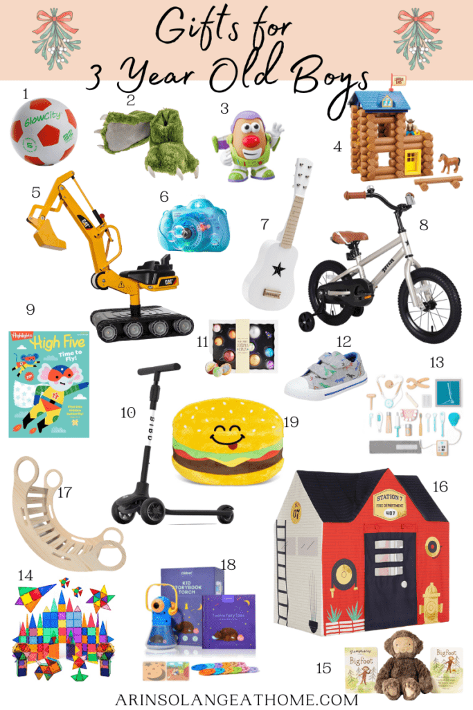 gifts for three year old boys