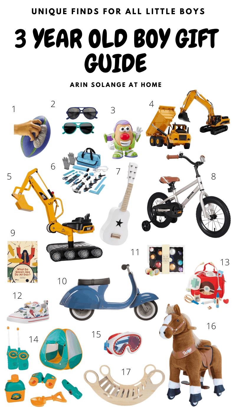 useful gifts for 3 year old boy