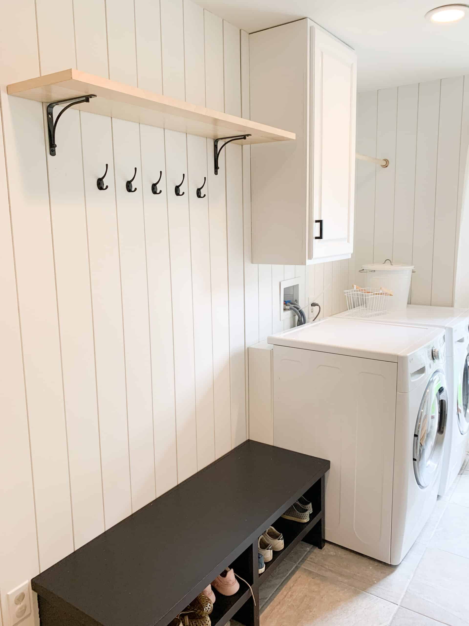 Vertical Shiplap Laundry Room - arinsolangeathome