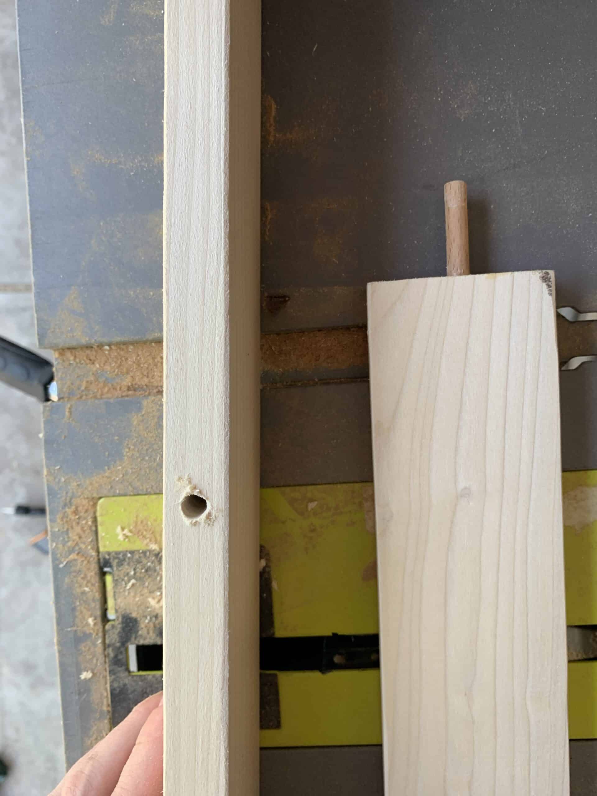 legs for a diy wood baby push toy