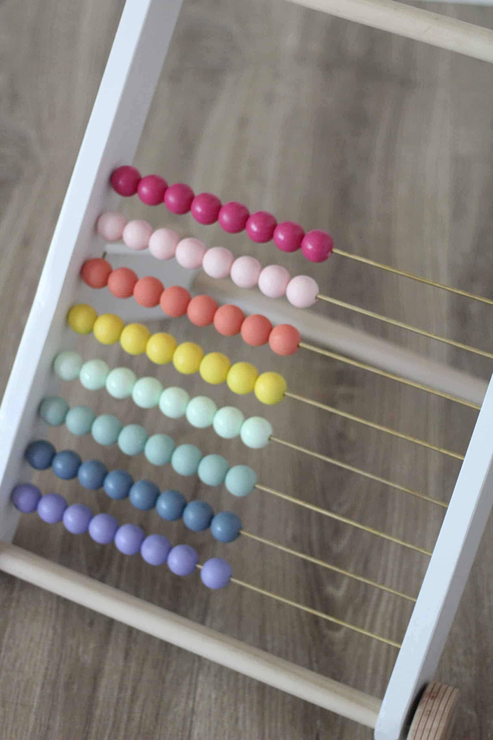 rainbow wood bead abacus 