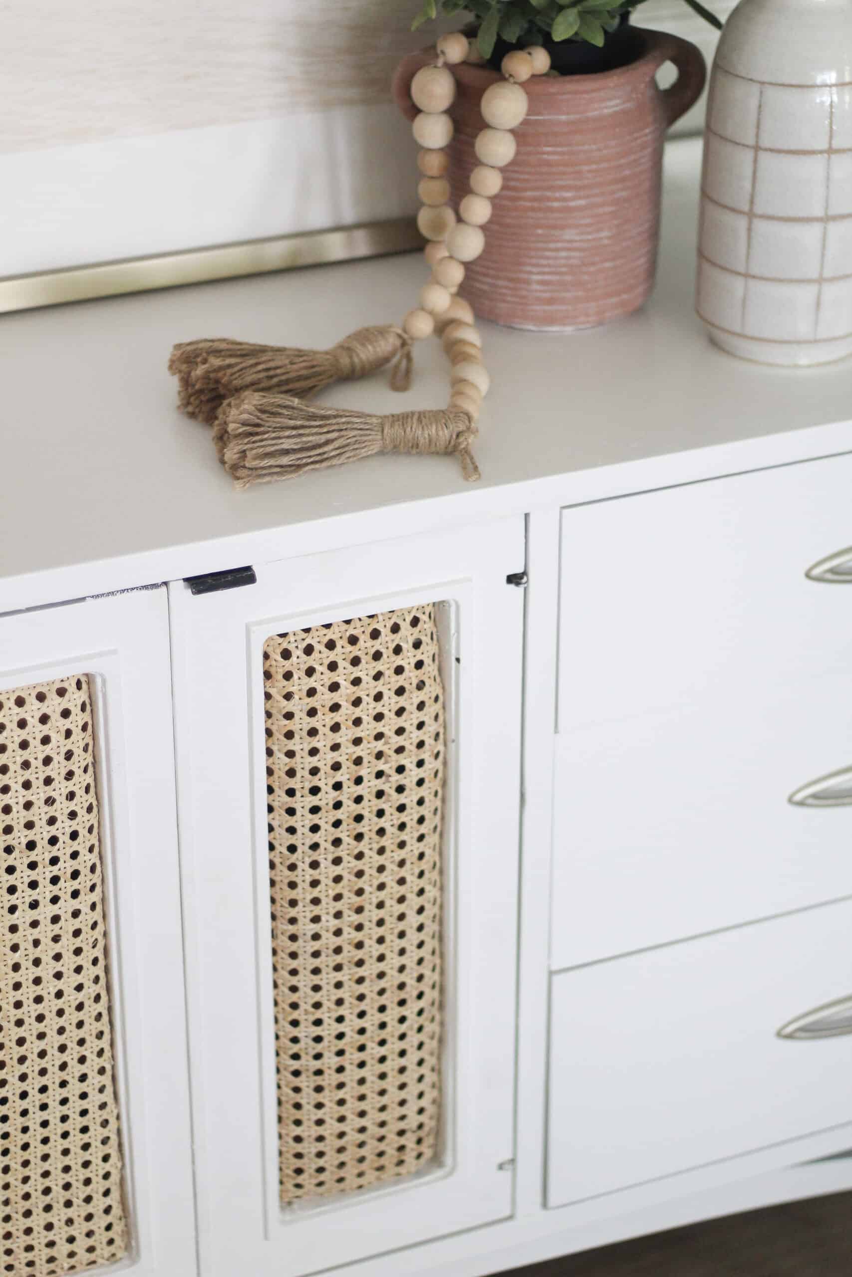 DIY Cane dresser hack