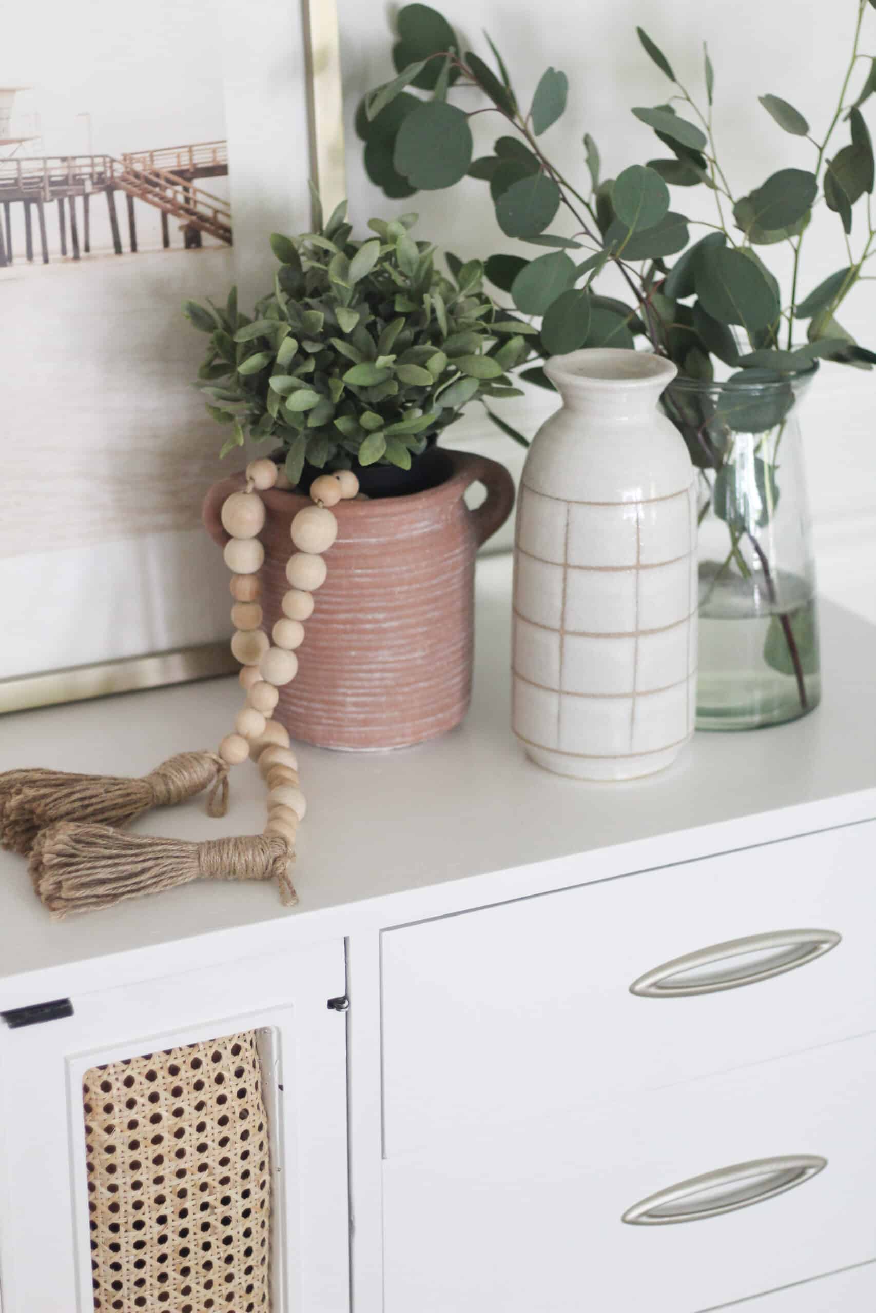 Styled dresser top