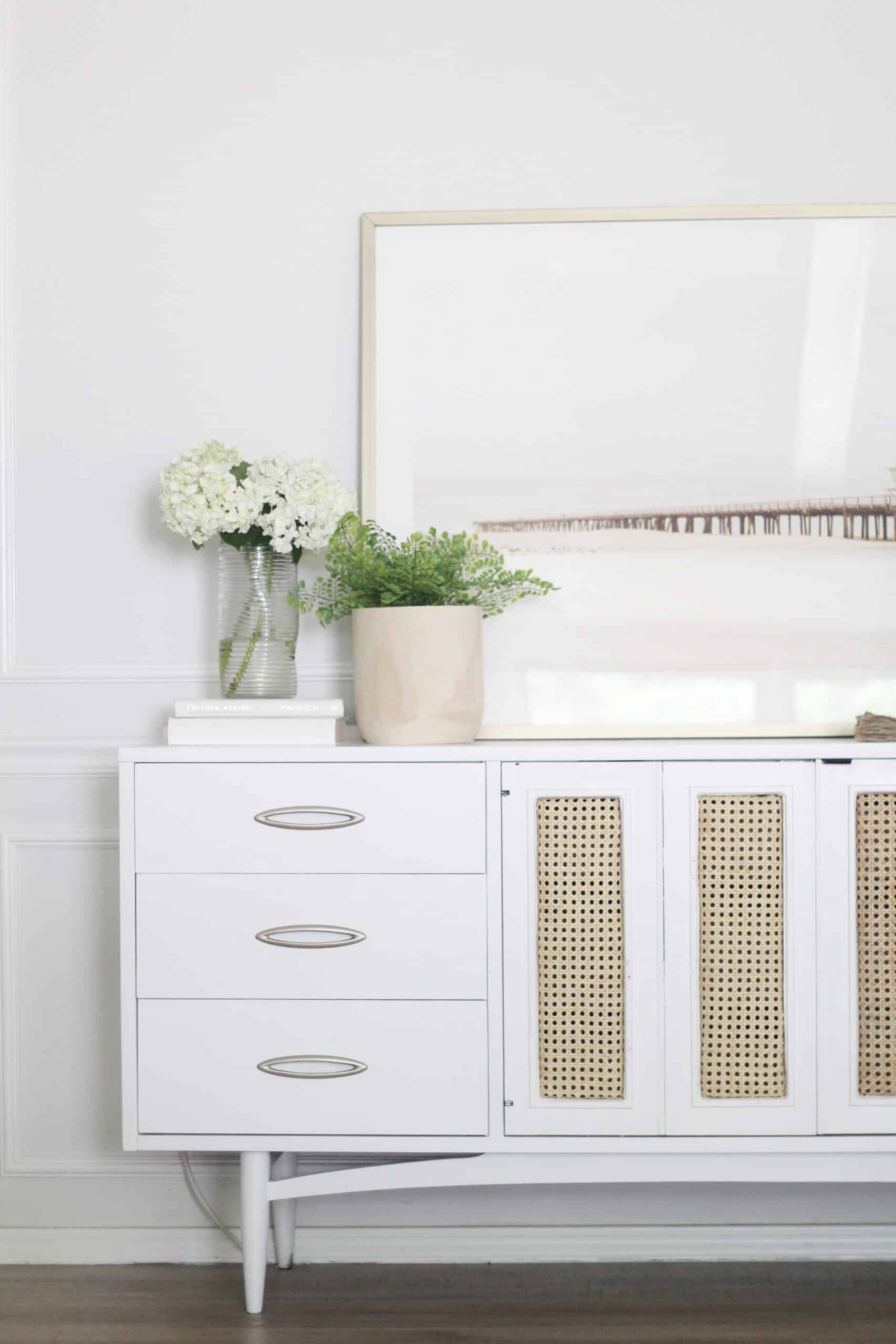 DIY Cane Dresser