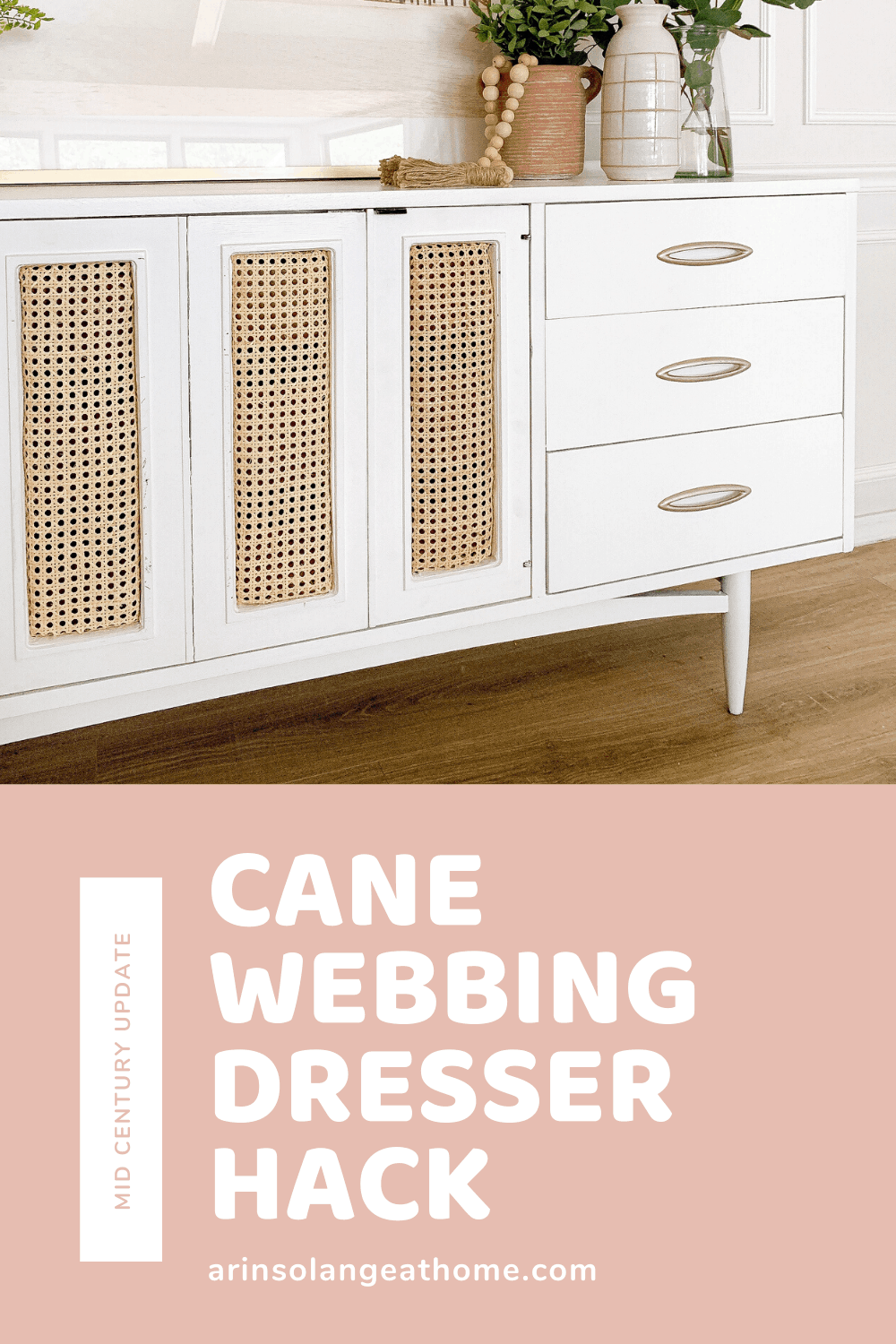 Dresser with deals cane webbing