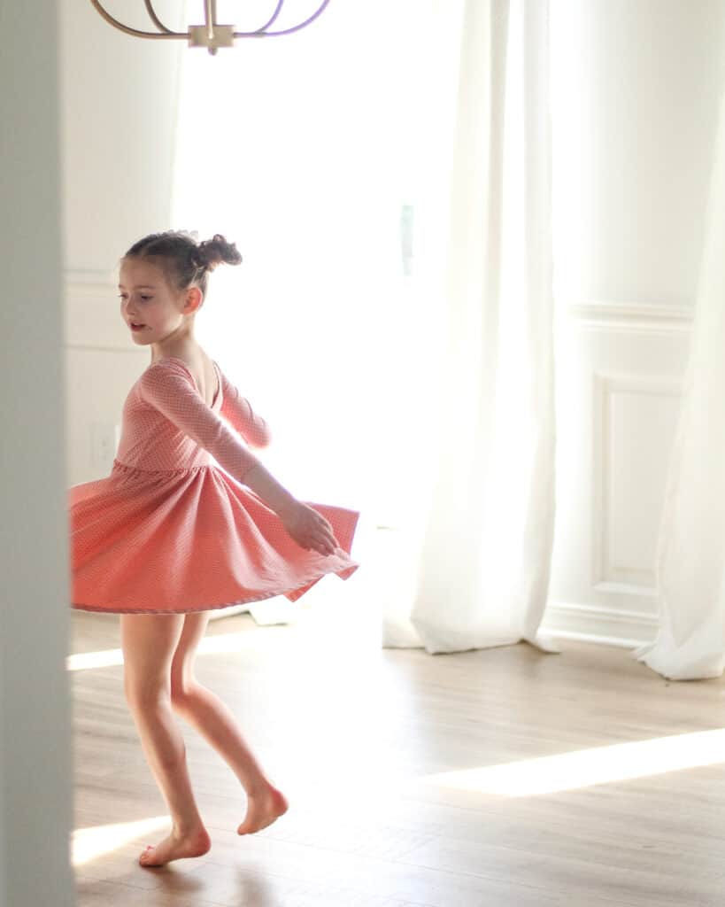 little girl dancing 