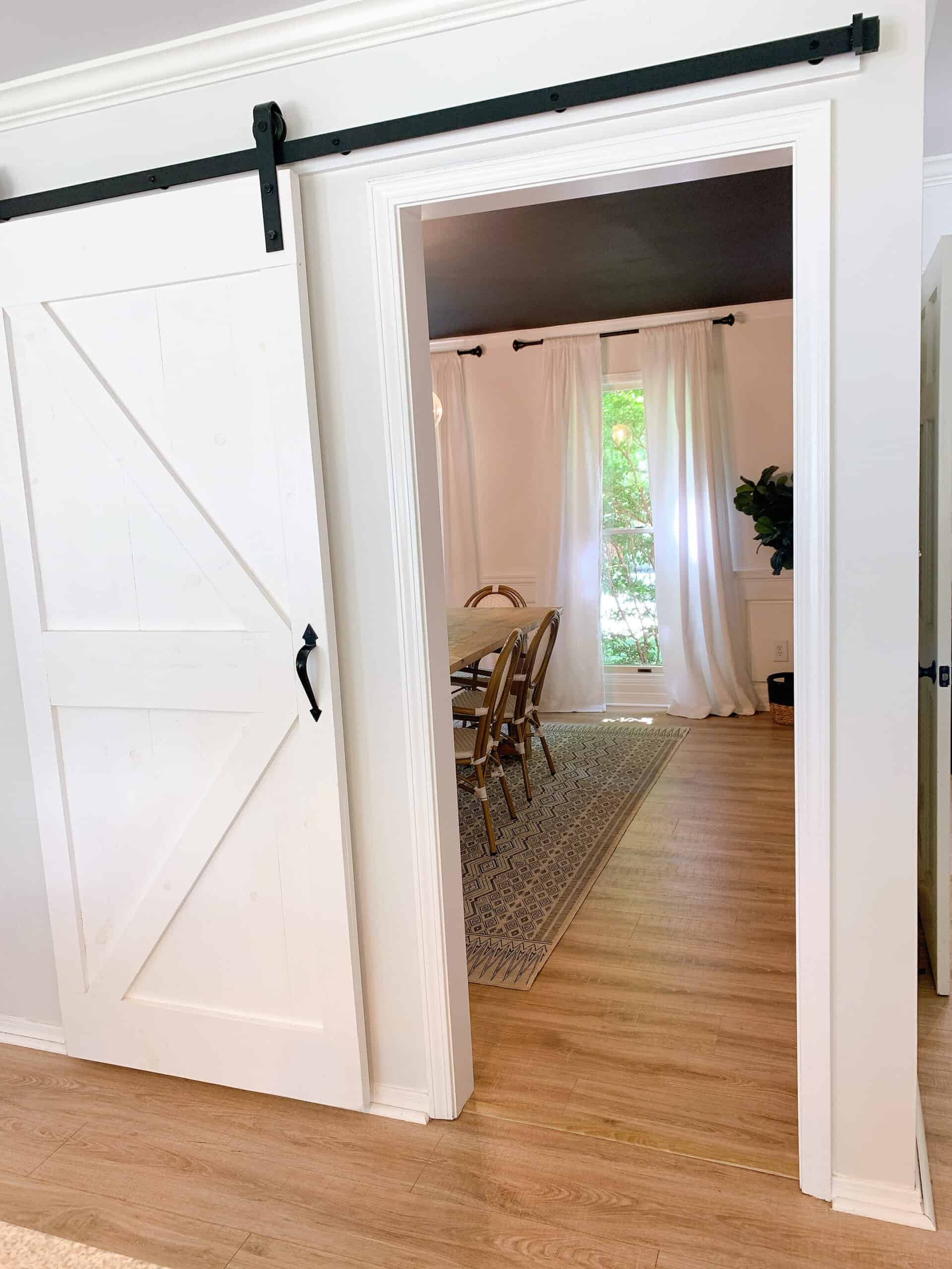 barn door in modern home