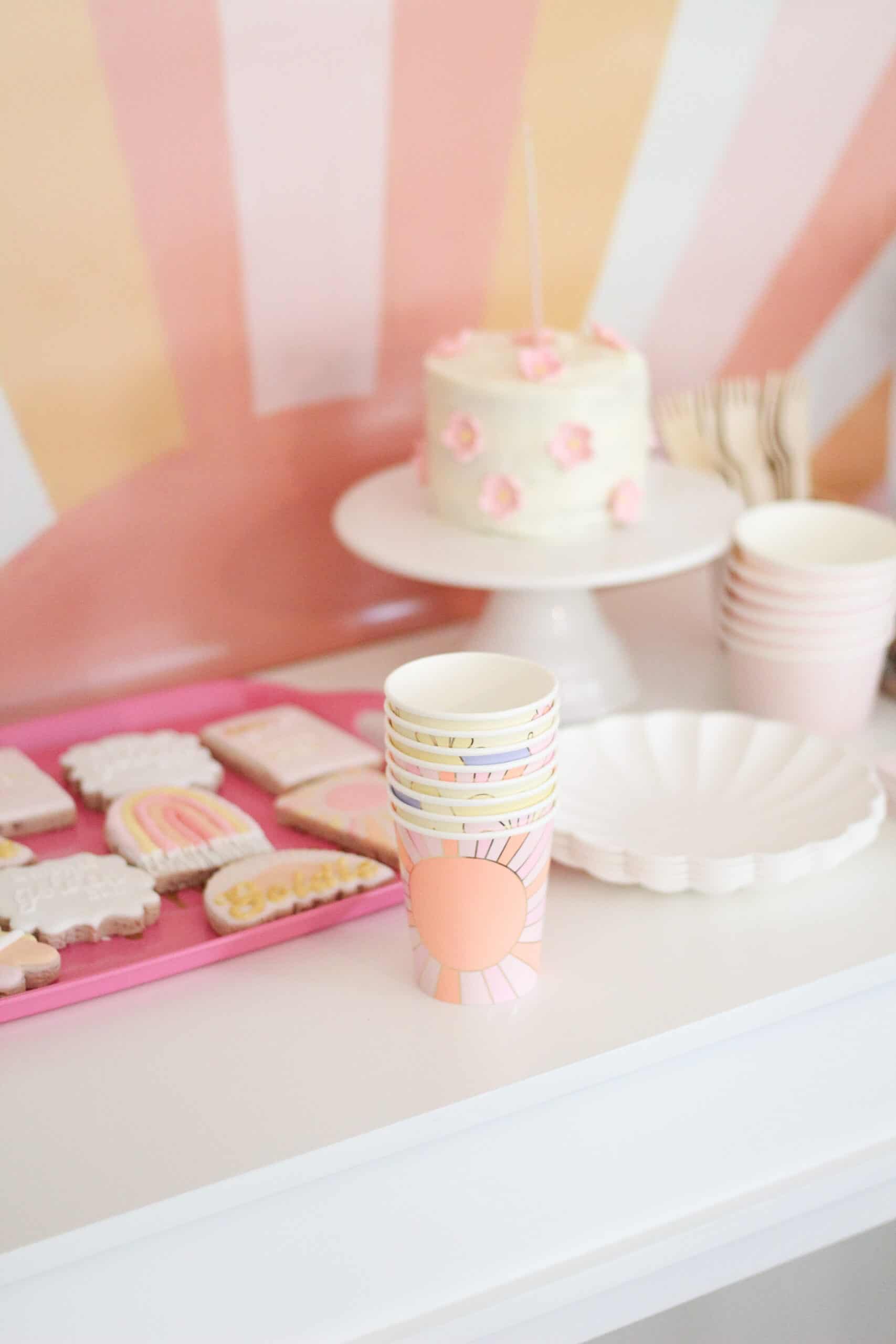 pink and yellow birthday party